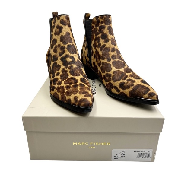 MARC FISHER LTD Brown Multi Pony Bootie 8M - Picture 8 of 9